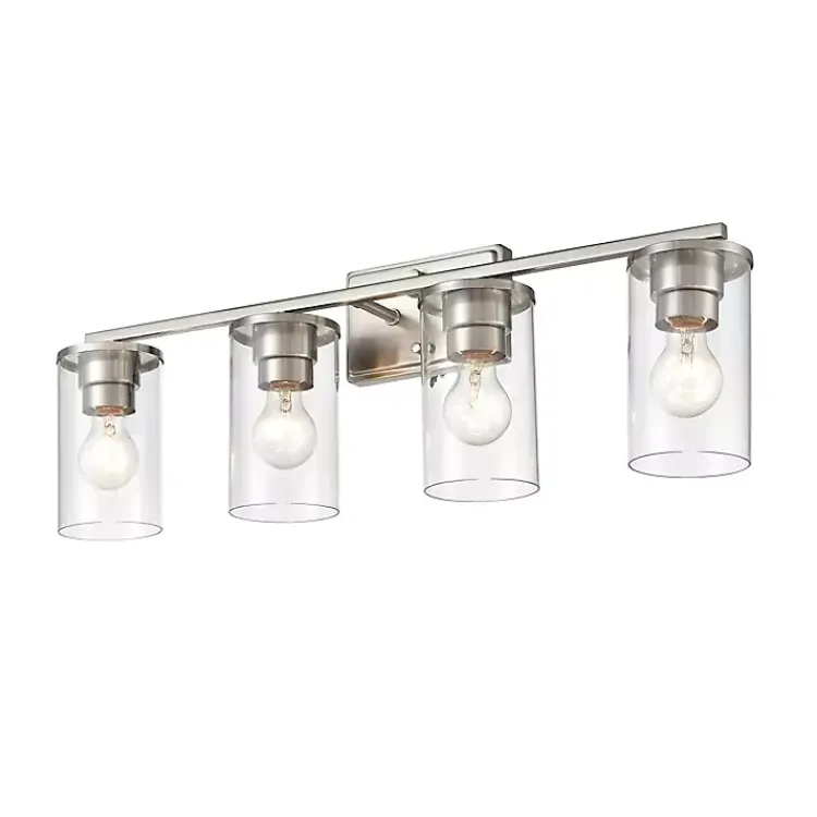 Kirklands Home Metal Modern Vanity Light Silver New