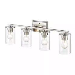 Kirklands Home Metal Modern Vanity Light Silver New