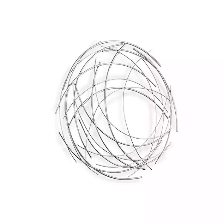 Kirklands Home Metal Wire Abstract Wall Plaque Silver Online