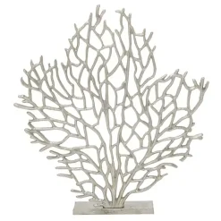 Statues & Figurines>Kirklands Home Metallic Coastal Branch Statue Silver