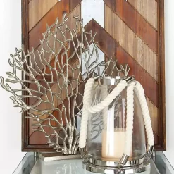Statues & Figurines>Kirklands Home Metallic Coastal Branch Statue Silver
