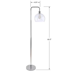 Kirklands Home Silver Metro Floor Lamp Clear Sale