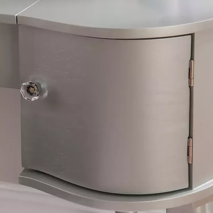 Kirklands Home Silver Paloma Flip-Top 2-pc. Vanity Set Gray