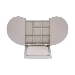 Kirklands Home Silver Paloma Flip-Top 2-pc. Vanity Set Gray