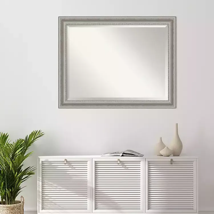 Kirklands Home Silver Patina Scallop Framed Mirror, 35x45 in. Discount