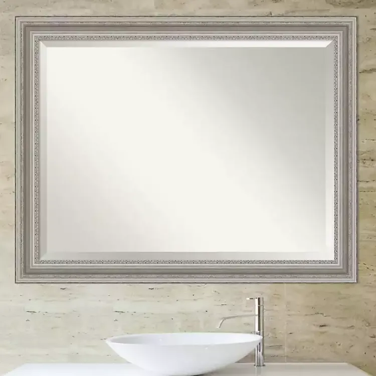 Kirklands Home Silver Patina Scallop Framed Mirror, 35x45 in. Discount