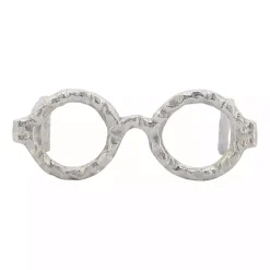 Statues & Figurines>Kirklands Home Round Eye Glasses Sculpture Silver