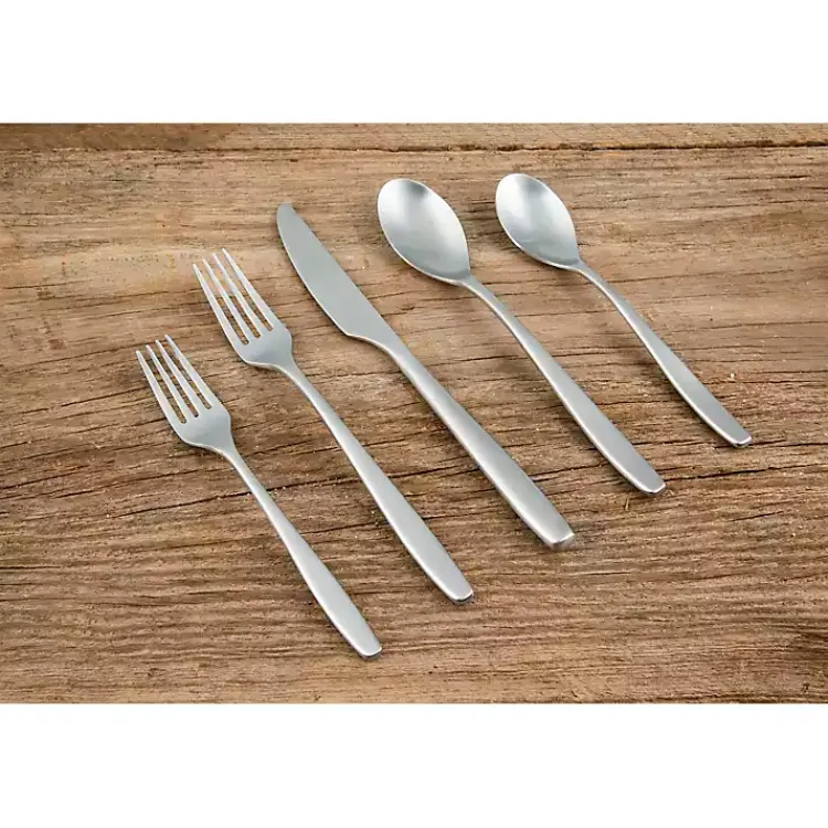 Kirklands Home Satin Metal Classic 20-pc. Flatware Set Silver Online