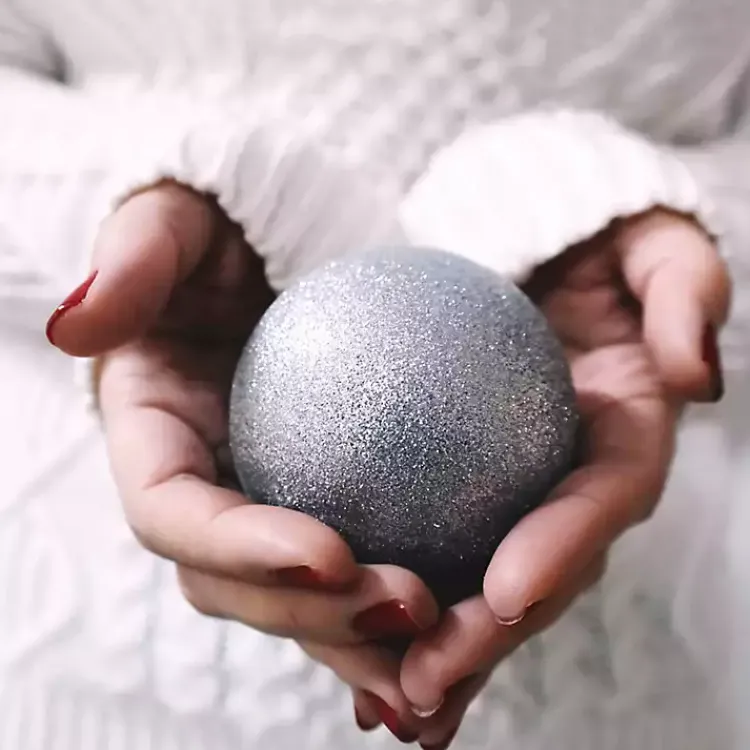 Christmas Ornaments>Kirklands Home Shatterproof Ball Ornaments, Set of 32 Silver