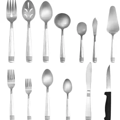 Kirklands Home Stainless Steel 55-pc. Flatware Set Silver Outlet
