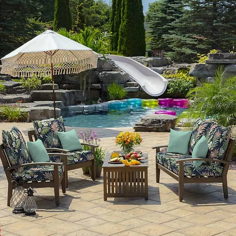 Kirklands Home Simone Tropical 2-pc. Outdoor Deep Seat Cushion Outlet