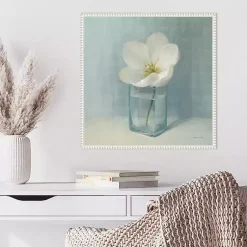 Kirklands Home Single White Tulip Framed Canvas Art Print Outlet