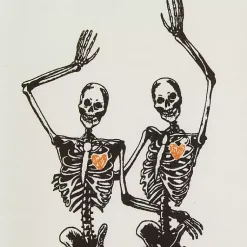 Kirklands Home Skeletons Printed Assorted Dishtowels, Set of 3 New
