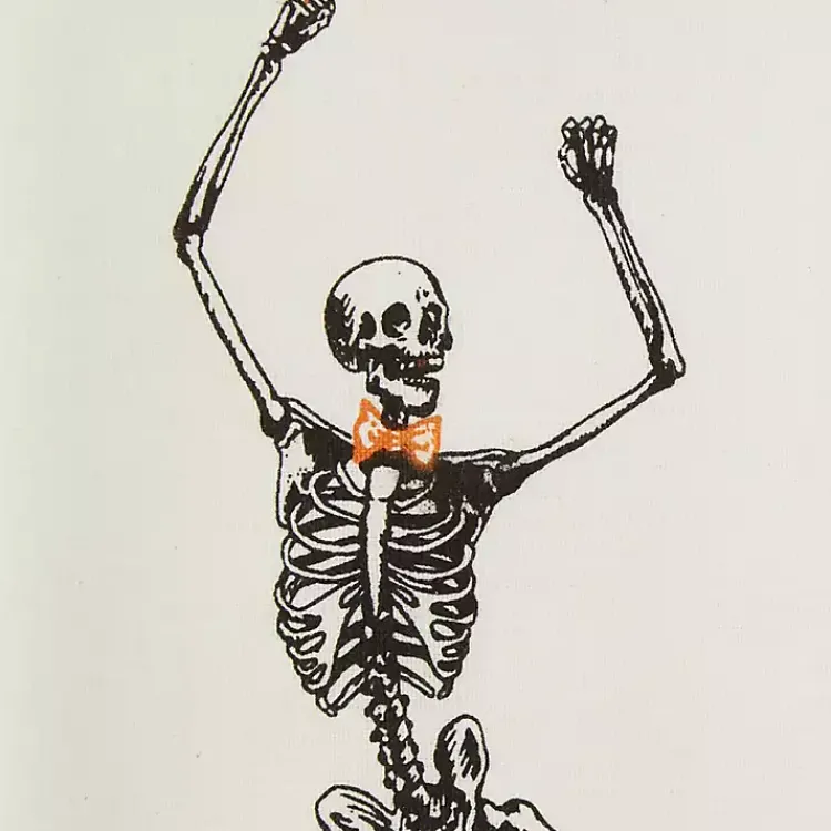 Kirklands Home Skeletons Printed Assorted Dishtowels, Set of 3 New