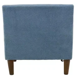 Kirklands Home Sky Upholstered Shea Accent Chair Blue Clearance