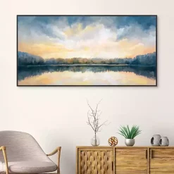 Kirklands Home Skylights Framed Canvas Art Print Blue Outlet