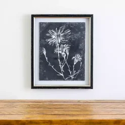 Kirklands Home Slate Floral III Framed Art Print Blue Best