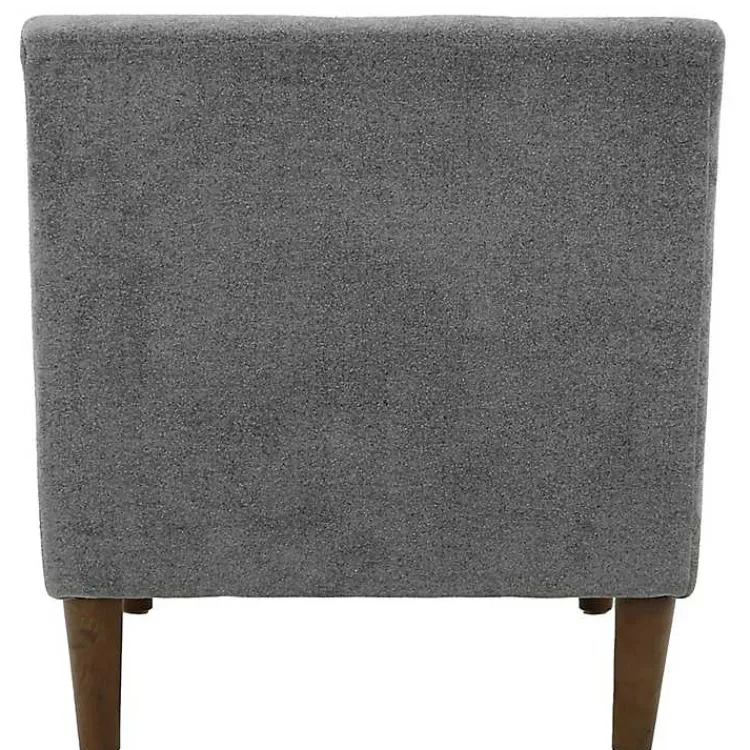 Kirklands Home Slate Upholstered Shea Accent Chair Gray