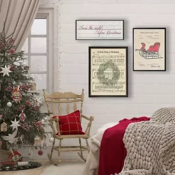Christmas Art & Wall Decor>Kirklands Home Sleigh Patent Vintage Christmas Art