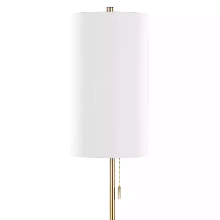 Kirklands Home Slim Gold Modern Floor Lamp White Discount