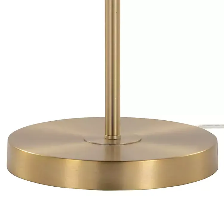 Kirklands Home Slim Gold Modern Floor Lamp White Discount