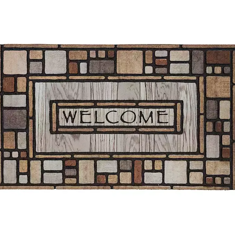 Kirklands Home Small Drifted Nature Welcome Doormat Clearance