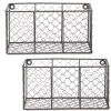 Kirklands Home Small Wall Hanging Chicken Wire Baskets, Set of 2 Clearance