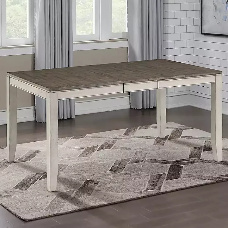 Kirklands Home Smoked Alabaster and Honey Wood Dining Table Outlet