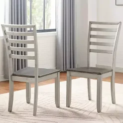 Kirklands Home Smoked Honey and Alabaster Dining Chairs, Set of 2 Best