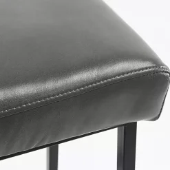 Kirklands Home Smokey Faux Leather Counter Stools, Set of 2 Gray Clearance