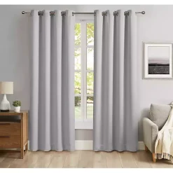 Kirklands Home Smoky Blackout Curtain Panel Set, 84 in. Gray Online