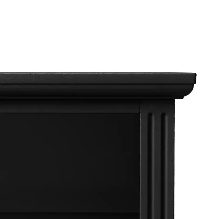 Kirklands Home Smooth 2-Drawer Wood Nightstand Black Discount