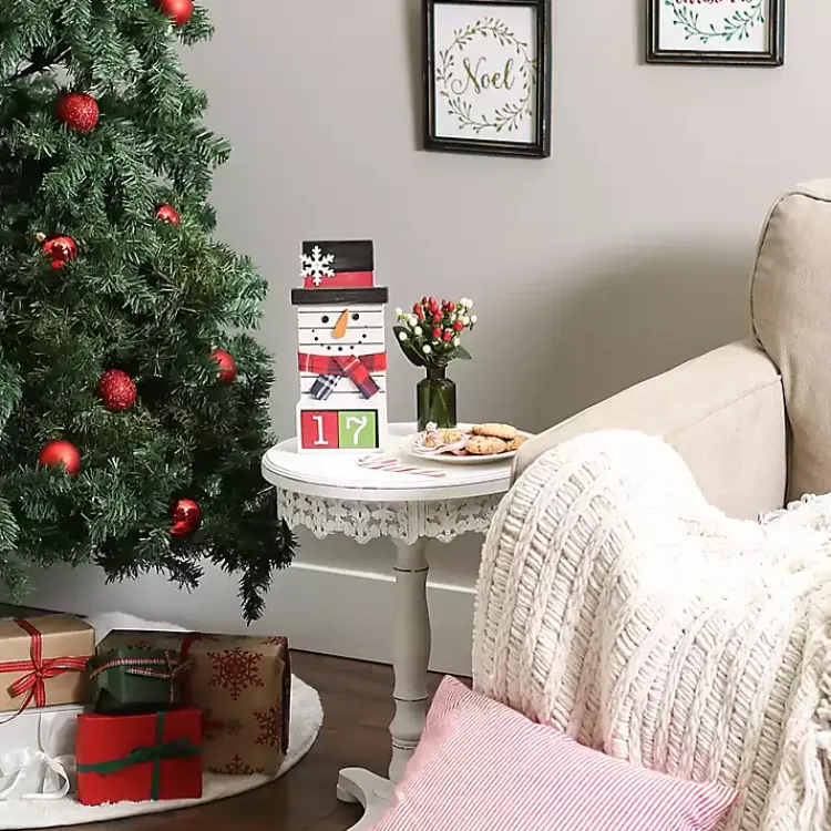Christmas Decorations>Kirklands Home Snowman Christmas Countdown Blocks Figurine