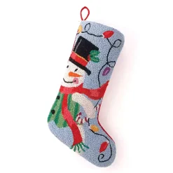 Christmas Stockings & Stocking Holders>Kirklands Home Snowman Hooked Wool Christmas Stocking