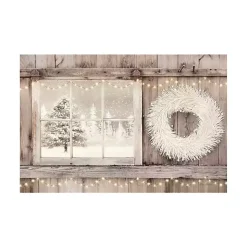 Christmas Art & Wall Decor>Kirklands Home Snowy Barn View Canvas Art Print, 24x36
