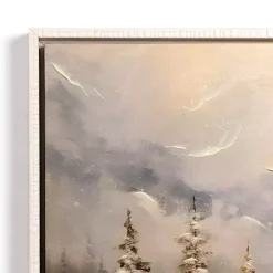 Kirklands Home Snowy Forest at Dusk Framed Canvas Art Print