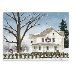 Christmas Art & Wall Decor>Kirklands Home Snowy Grandma's House Canvas Art Print, 32x24 in.