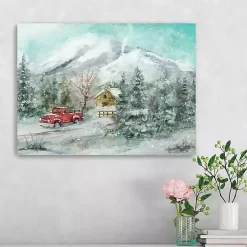 Christmas Art & Wall Decor>Kirklands Home Snowy Landscape Canvas Art Print