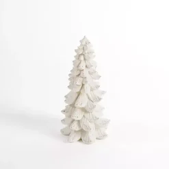 Christmas Decorations>Kirklands Home Snowy Tiered Christmas Tree, 14 in. White