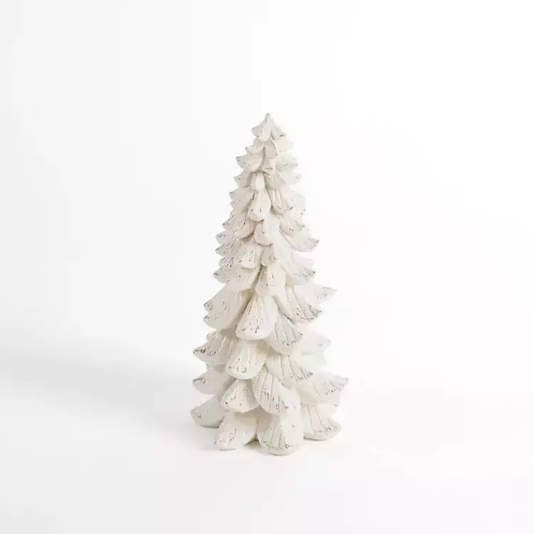 Christmas Decorations>Kirklands Home Snowy Tiered Christmas Tree, 14 in. White
