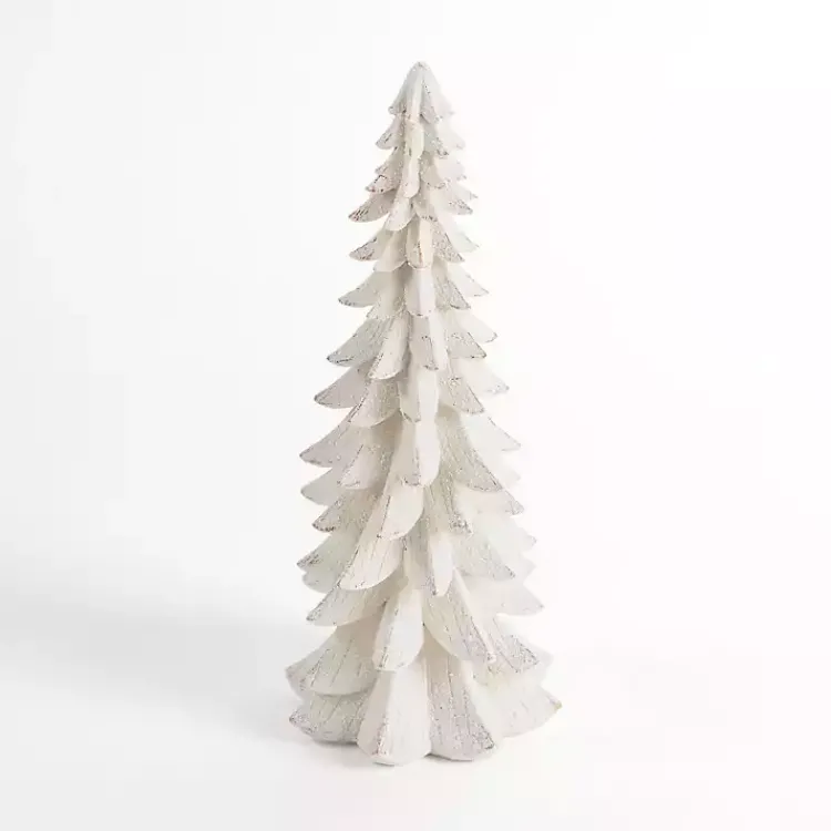 Christmas Decorations>Kirklands Home Snowy Tiered Christmas Tree, 18 in. White