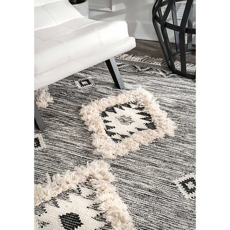 Kirklands Home Sofia Moroccan Fringe Area Rug, 8x10 Gray Best