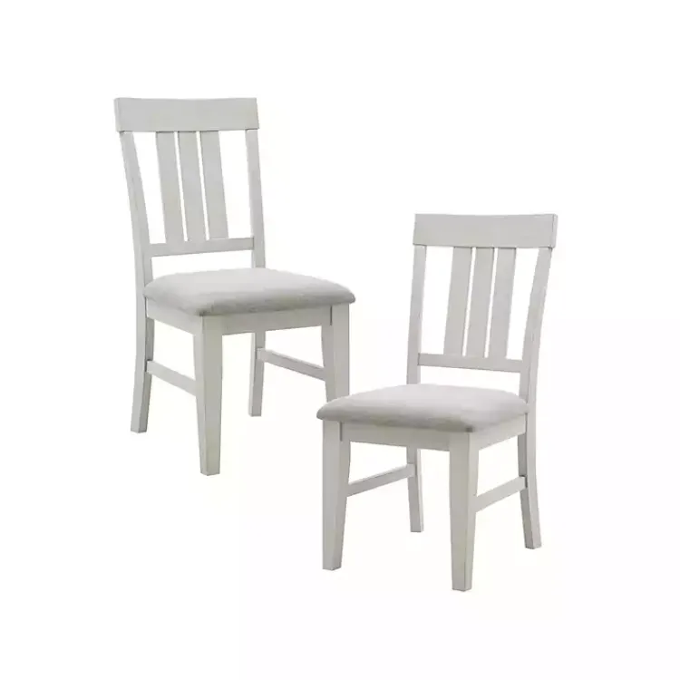 Kirklands Home Sofia High Back Dining Chairs, Set of 2 White