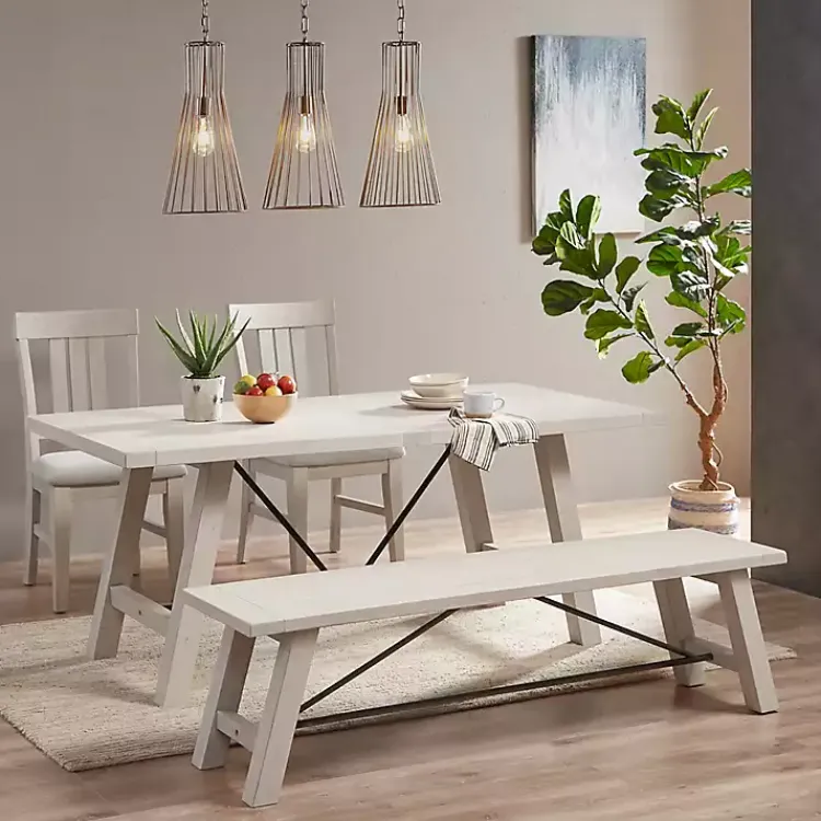 Kirklands Home Sofia High Back Dining Chairs, Set of 2 White