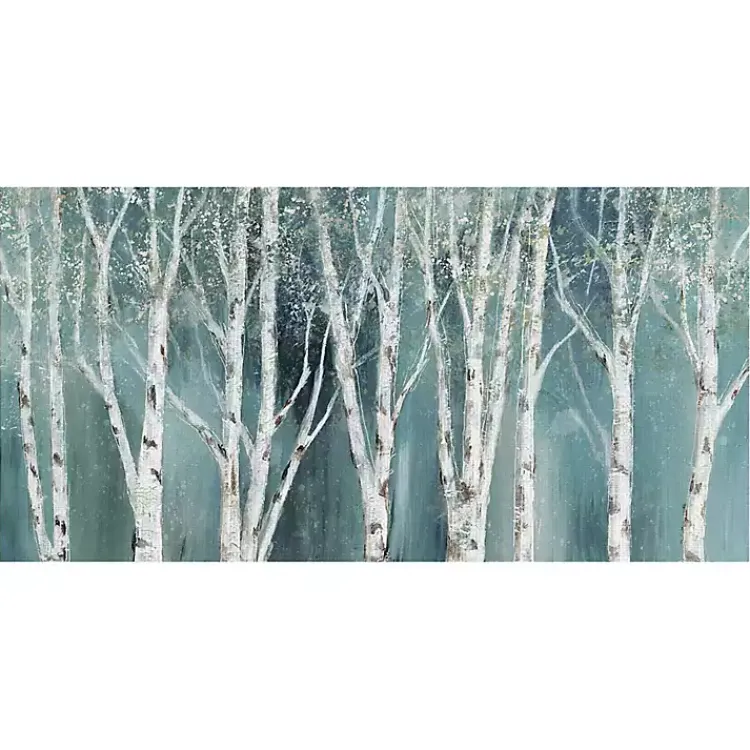 Kirklands Home Soft Birch on Blue Canvas Art Print Discount
