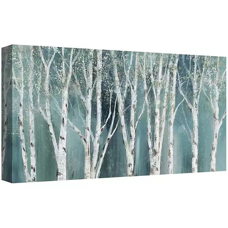 Kirklands Home Soft Birch on Blue Canvas Art Print Discount