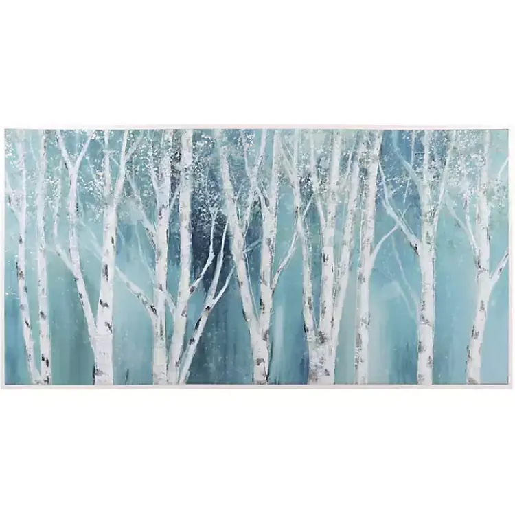 Kirklands Home Soft Birch on Framed Canvas Art Print by Nan Blue Clearance