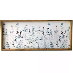 Kirklands Home Soft Blue Garden Framed Canvas Art Print Sale