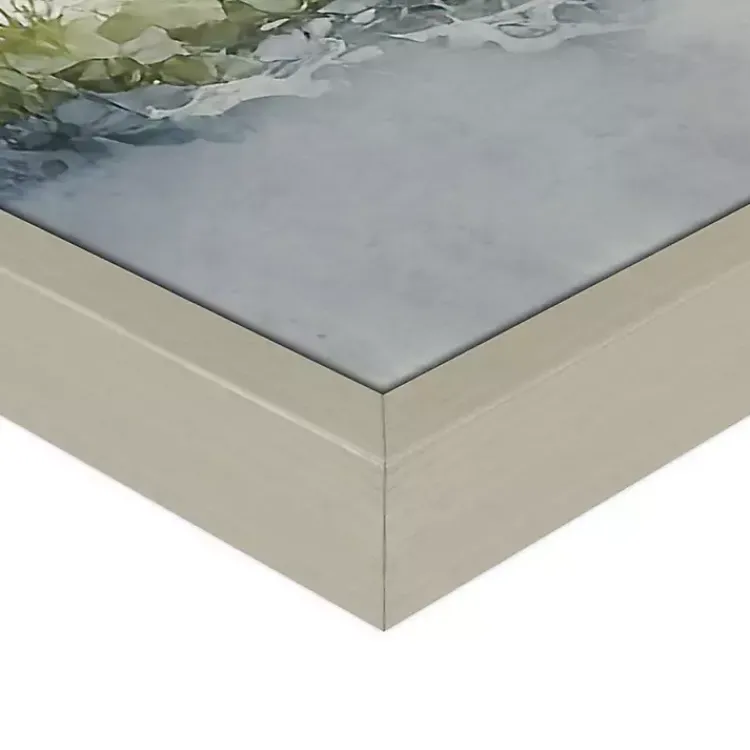 Kirklands Home Soft Coastal I Framed Canvas Art Print Blue New