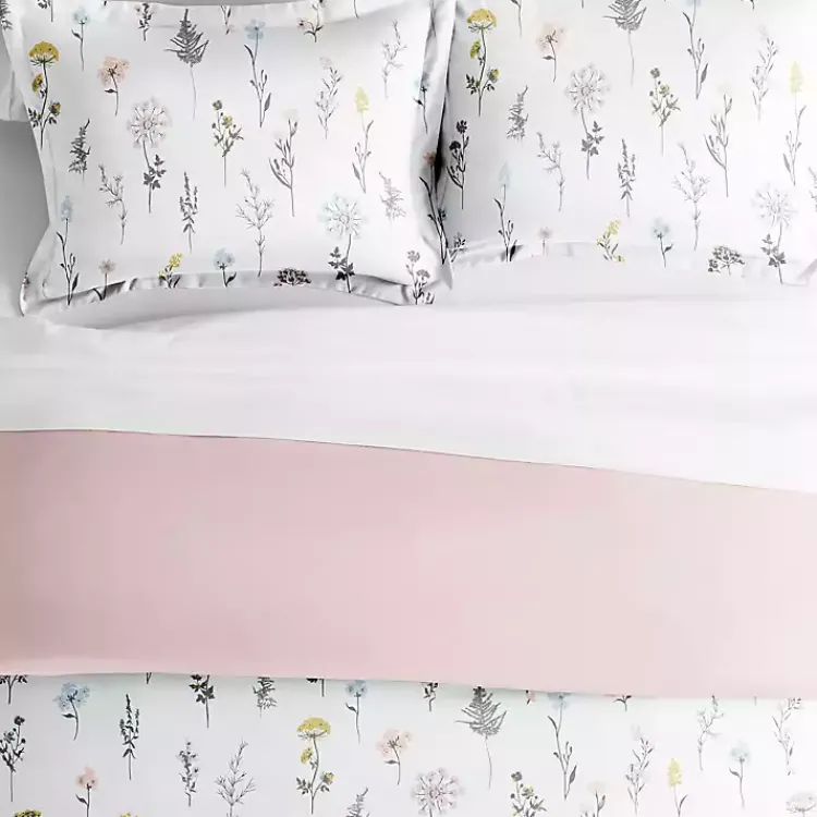 Kirklands Home Soft Floral Reversible 3-pc. King Duvet Cover Set Outlet